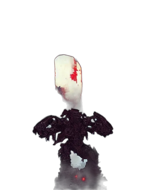 robot, crown, creature, staff transparent PNG cut-out