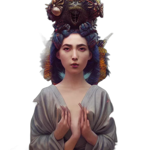 crown, mask, dragon, creature transparent PNG cut-out