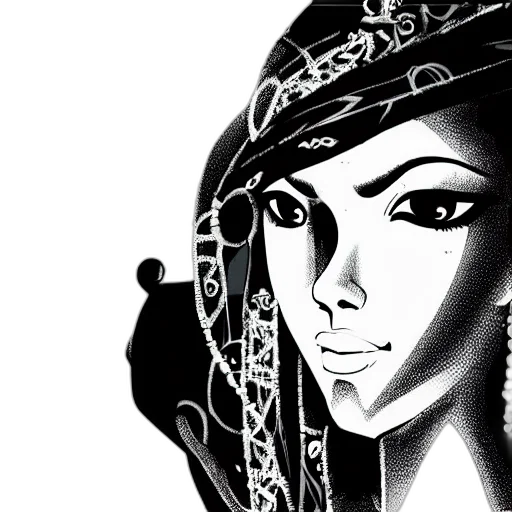 mask, face, crown, hat, comic book art, cartoon, anime, fantasy art transparent PNG cut-out