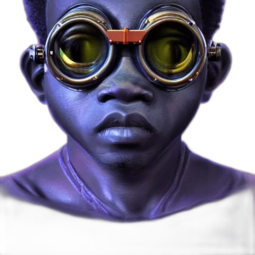 face, mask, robot, jewelry, concept art, 3d render, cyberpunk, photorealistic transparent PNG cut-out