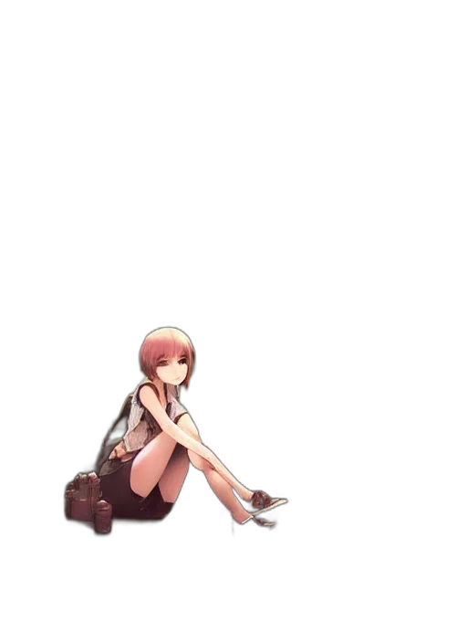 shoes, dress, staff, robot transparent PNG cut-out