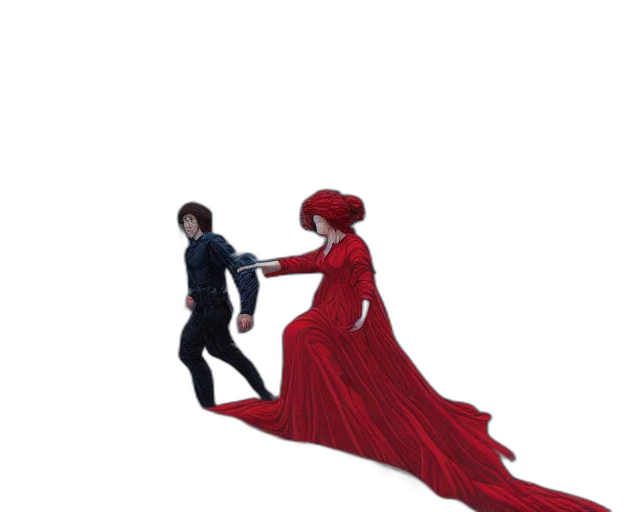 dress, concept art, pixel art, comic book art transparent PNG cut-out