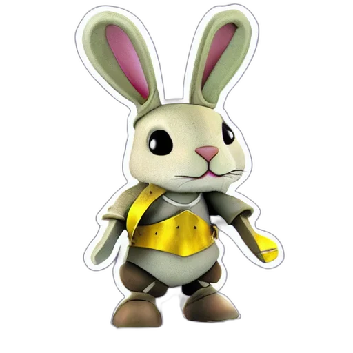 animal, staff, 3d render, concept art transparent PNG cut-out