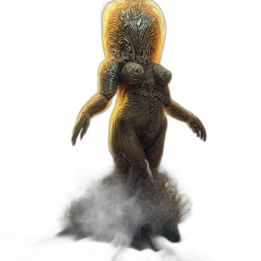 creature, hair, dragon, animal, concept art, fantasy art, 3d render, photorealistic transparent PNG cut-out