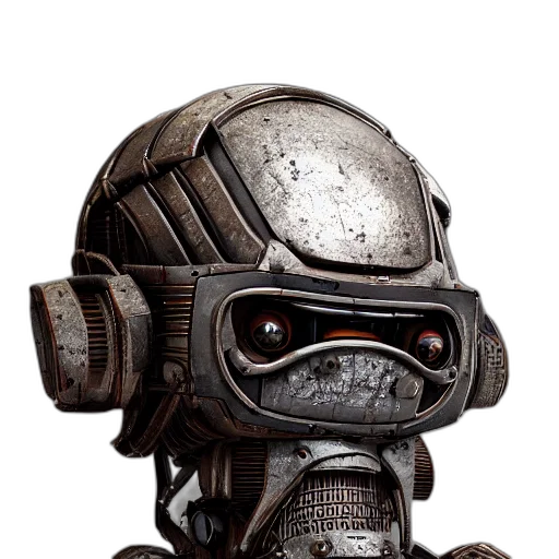 robot, mask, face, creature, concept art, 3d render, fantasy art, comic book art transparent PNG cut-out