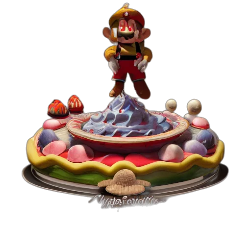 crown, food, 3d render, concept art transparent PNG cut-out