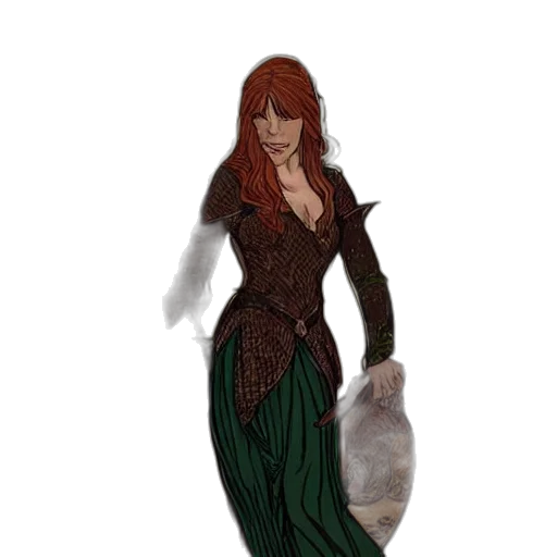 dress, staff, fantasy art, concept art, comic book art, photorealistic, underwater, earth tones transparent PNG cut-out