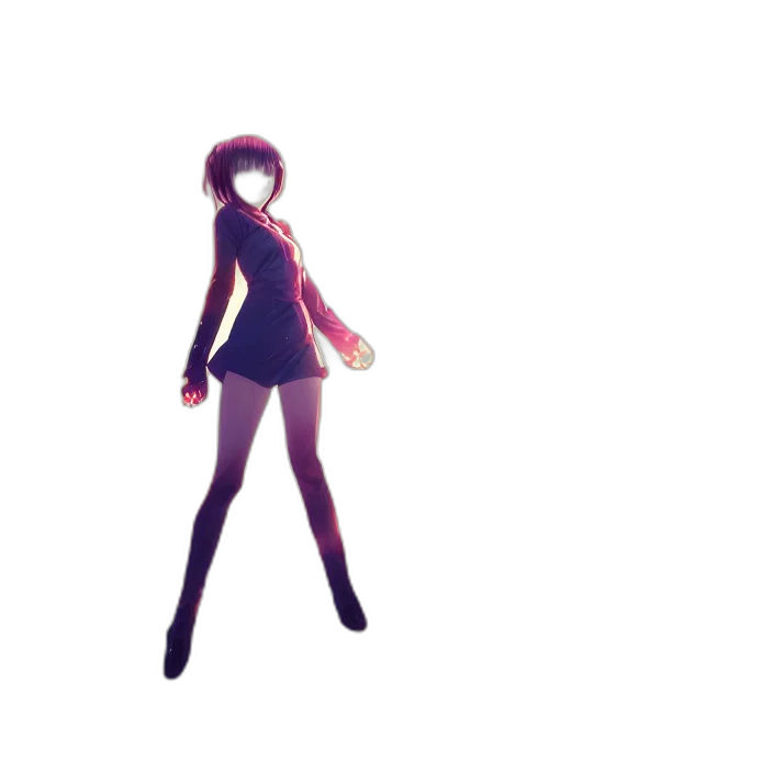dress, staff, robot, creature, pixel art, 3d render, concept art, anime transparent PNG cut-out