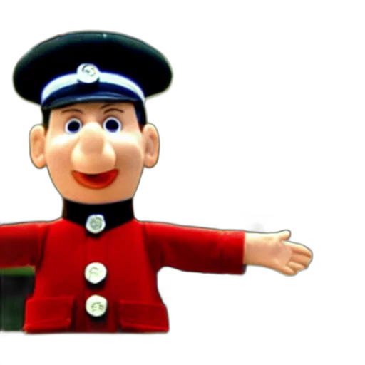staff, hat, face, 3d render transparent PNG cut-out