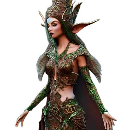 staff, dragon, dress, fantasy art, concept art, 3d render, pixel art, green transparent PNG cut-out