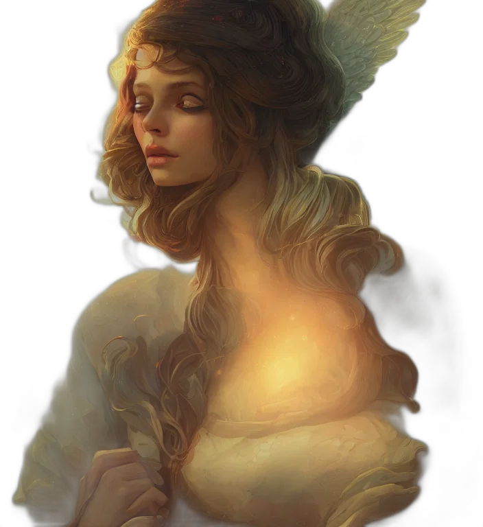 crown, face, hat, dress, fantasy art, concept art, oil painting, photorealistic transparent PNG cut-out