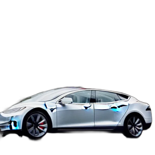 car, robot, concept art, 3d render, photorealistic, cloudy, day, tesla transparent PNG cut-out