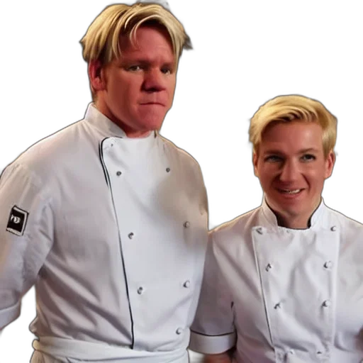 staff, chef, gordon, ramsay, ram, sheep, horns, blonde transparent PNG cut-out