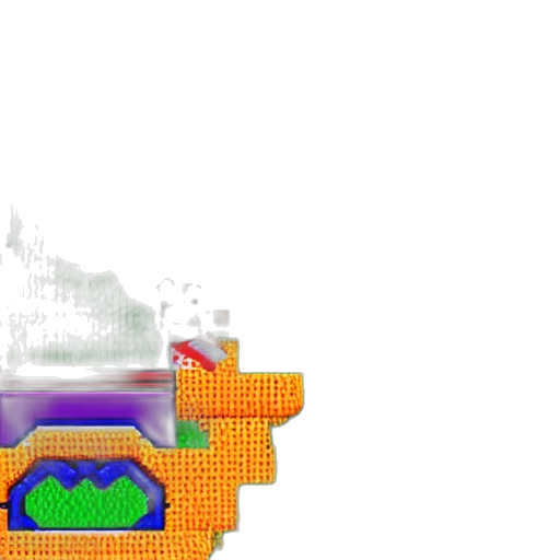 crown, robot, weapon, car, pixel art, 3d render, vaporwave, concept art transparent PNG cut-out