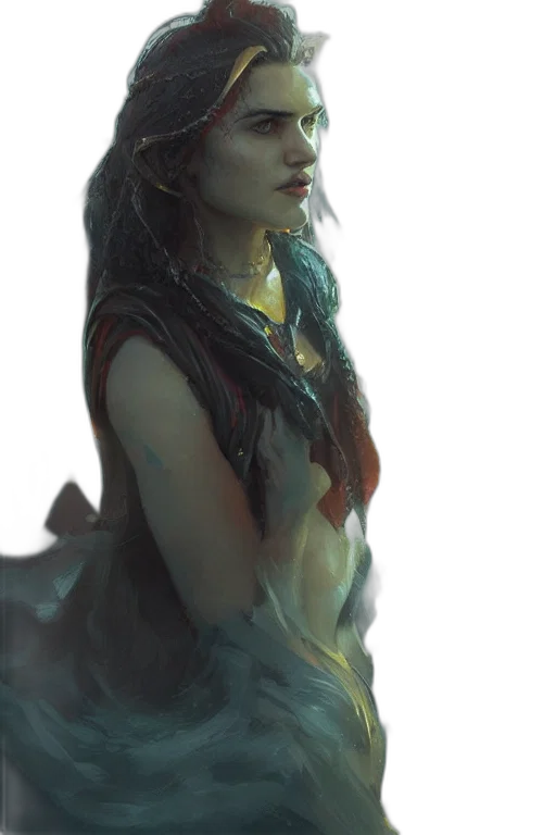 dress, face, dragon, jewelry transparent PNG cut-out