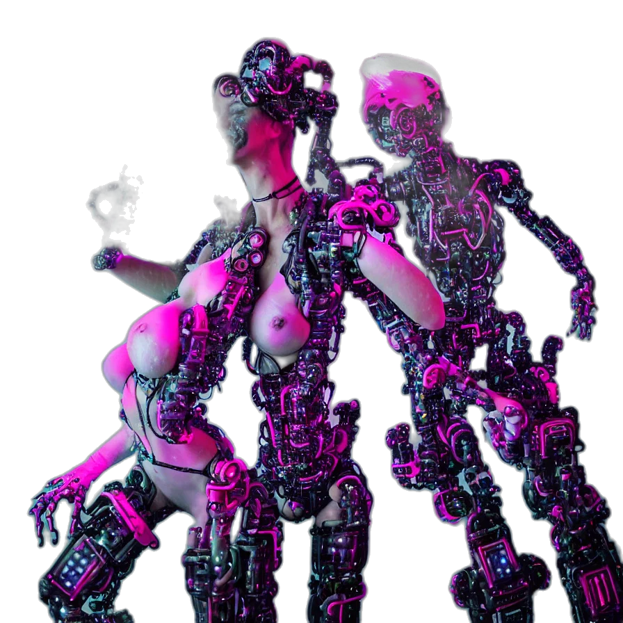 robot, creature, weapon, jewelry transparent PNG cut-out