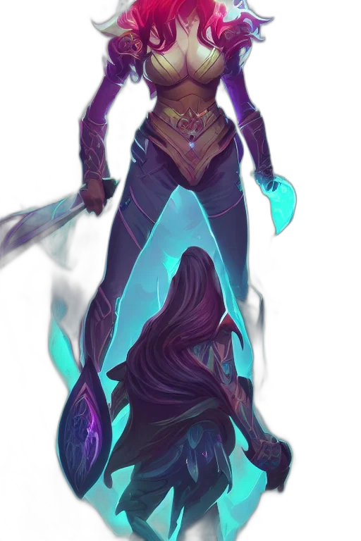 dress, staff, concept art, fantasy art transparent PNG cut-out