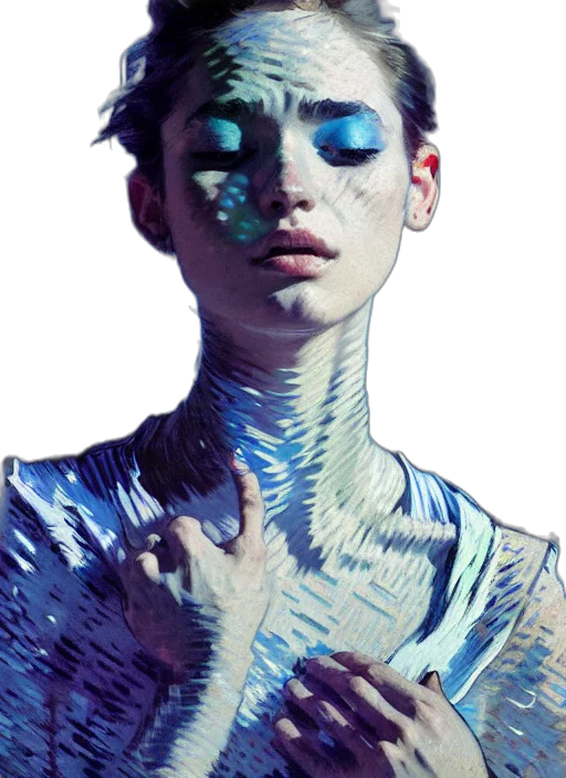 face, dress, jewelry, robot transparent PNG cut-out