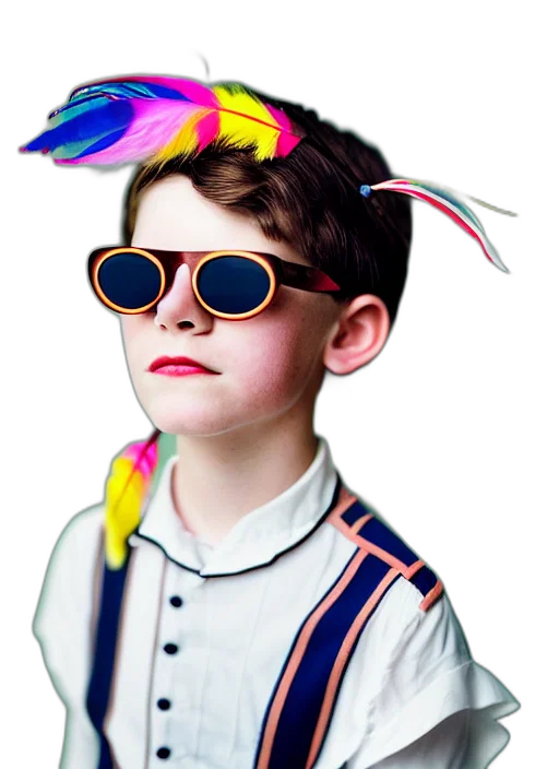 hat, staff, jacket, face transparent PNG cut-out