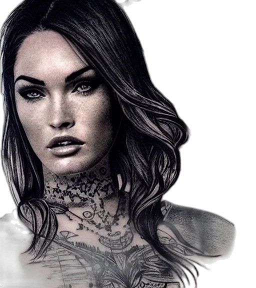 face, photorealistic, fantasy art, comic book art transparent PNG cut-out