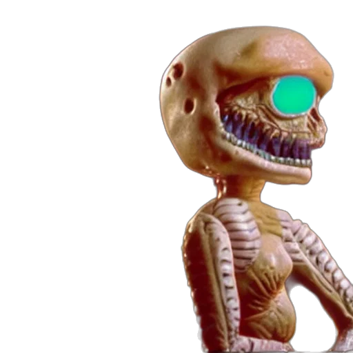 robot, mask, creature, face, 3d render, concept art, vaporwave, outer space transparent PNG cut-out