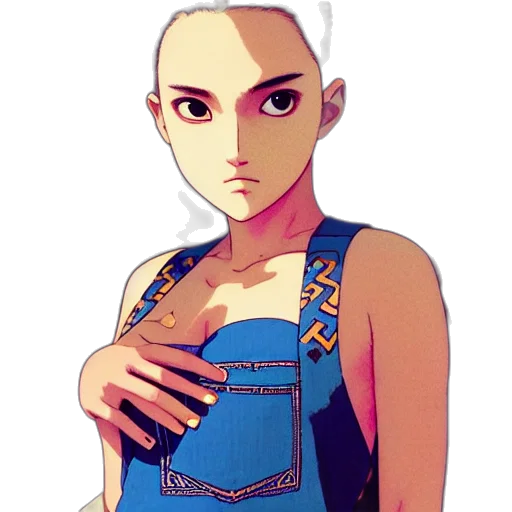 dress, jacket, face, pixel art transparent PNG cut-out