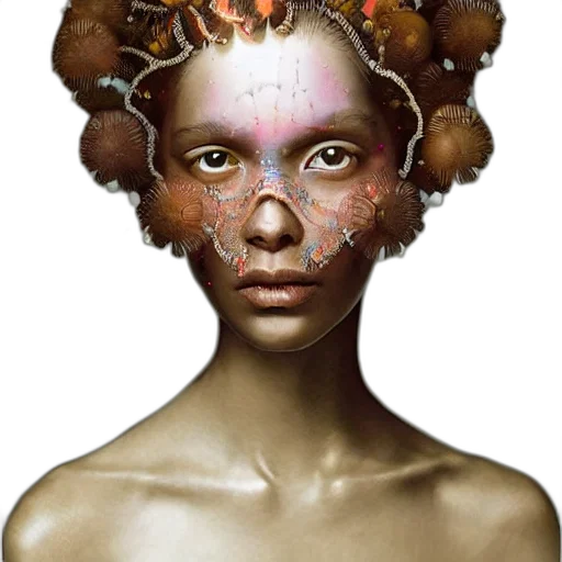 mask, face, crown, jewelry, fantasy art, concept art, photorealistic, 3d render transparent PNG cut-out