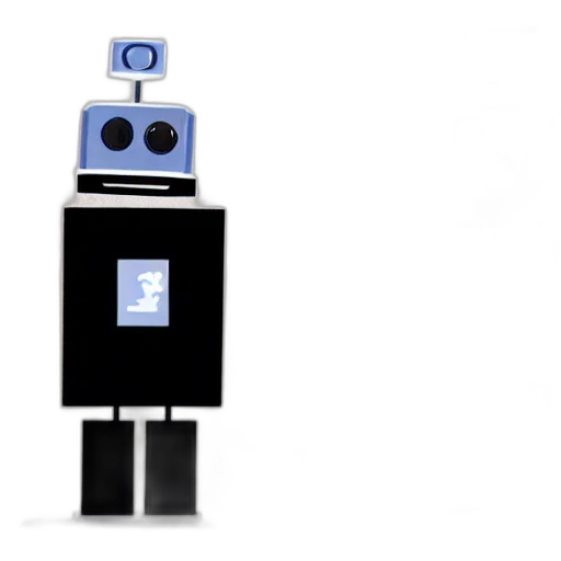 robot, 3d render, concept art, mark transparent PNG cut-out