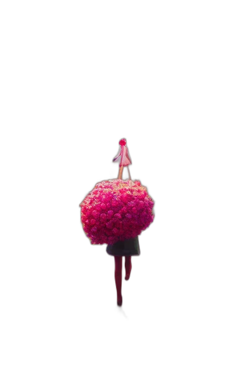 umbrella, staff, crown, flower, 3d render, concept art, pixel art, outer space transparent PNG cut-out