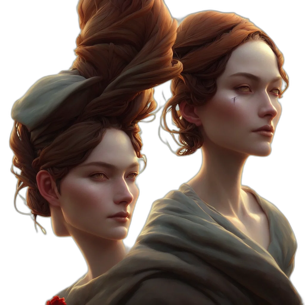 crown, face, concept art, fantasy art transparent PNG cut-out