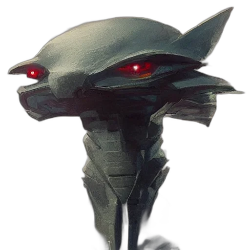 robot, creature, mask, weapon transparent PNG cut-out