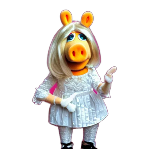 dress, animal, staff, mask, 3d render, concept art, full, body transparent PNG cut-out