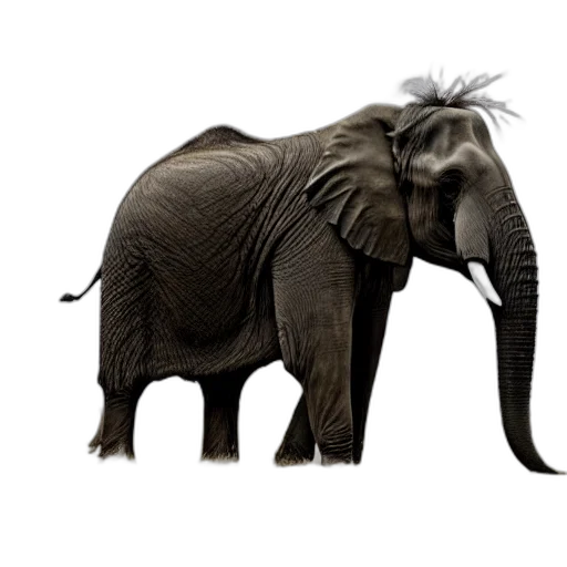 animal, creature, weapon, staff, photorealistic, concept art, 3d render, elephant transparent PNG cut-out