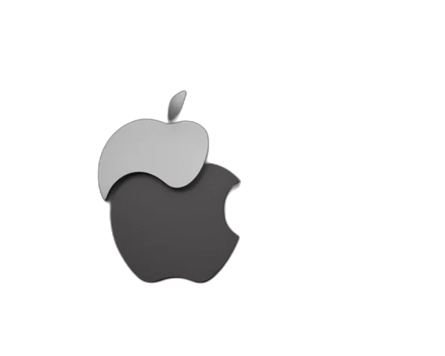 jewelry, 3d render, photorealistic, monochrome, apple, idog, concept, extremely transparent PNG cut-out