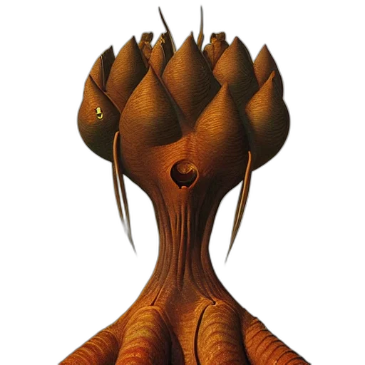 hair, crown, creature, tree, concept art, 3d render, fantasy art, photorealistic transparent PNG cut-out