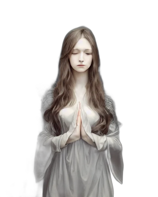 dress, face, fantasy art, concept art transparent PNG cut-out