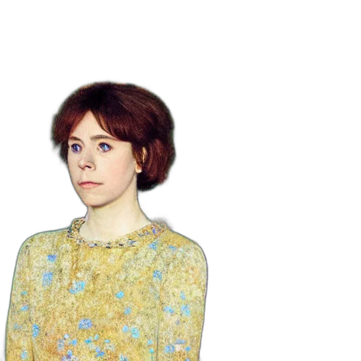 dress, jacket, staff, face transparent PNG cut-out