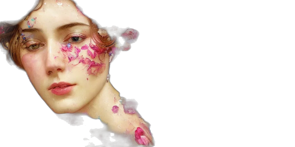 face, flower, mask, crown transparent PNG cut-out