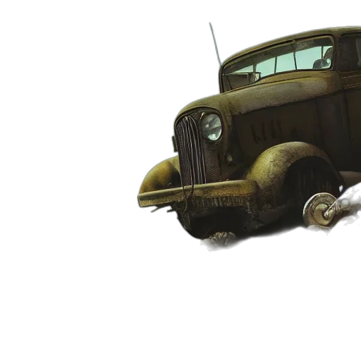 car, hat, weapon, robot, concept art, photorealistic, 3d render, watercolor transparent PNG cut-out