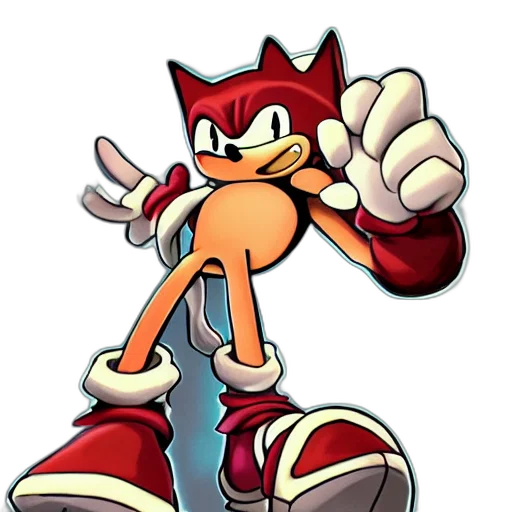 animal, staff, weapon, concept art, 3d render, pixel art, cartoon, sonic transparent PNG cut-out