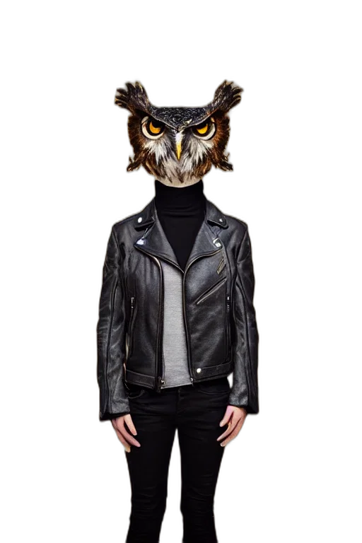 jacket, mask, animal, creature, concept art, fantasy art, photorealistic, 3d render transparent PNG cut-out