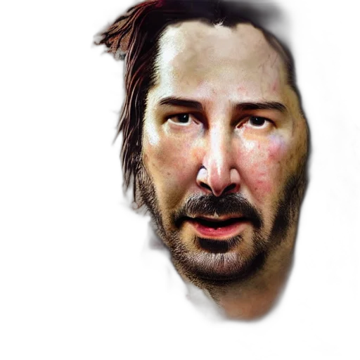 face, mask, hair, creature transparent PNG cut-out