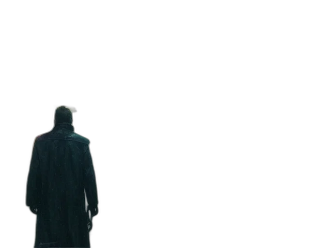 jacket, mask, sword, creature transparent PNG cut-out