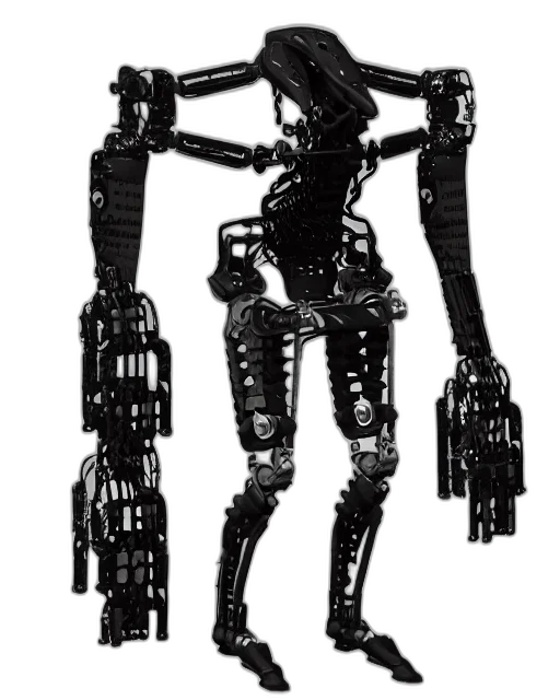 robot, weapon, staff, creature transparent PNG cut-out