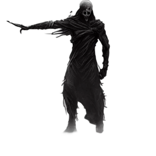 staff, creature, mask, sword, concept art, fantasy art, 3d render, pixel art transparent PNG cut-out