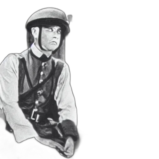 jacket, hat, staff, face transparent PNG cut-out
