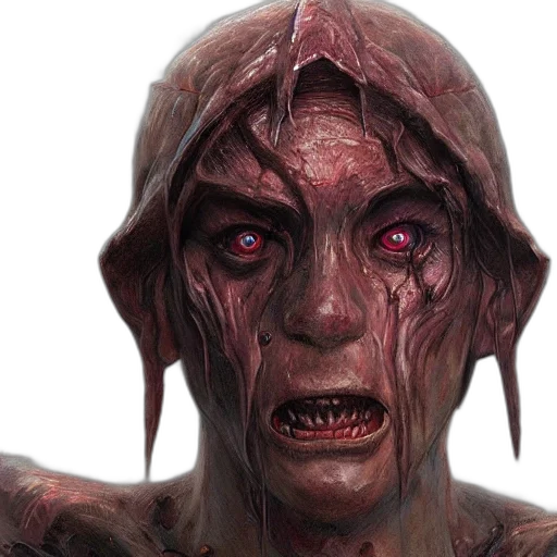 face, creature, mask, concept art transparent PNG cut-out