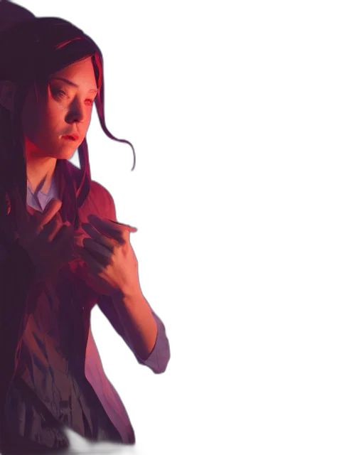 flower, dress, photorealistic, concept art, 3d render, forest, fire, underwater transparent PNG cut-out