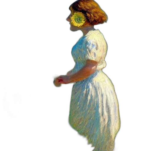 dress, hat, mask, face, oil painting, photorealistic, concept art, watercolor transparent PNG cut-out