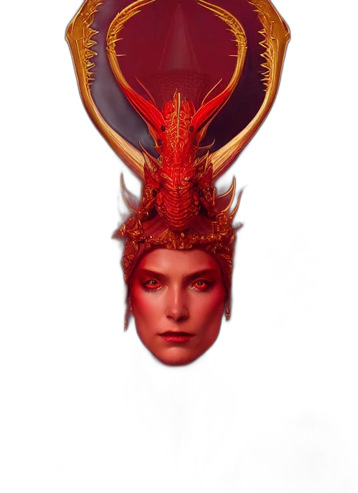 crown, mask, hat, dragon, fantasy art, concept art, pixel art, photorealistic transparent PNG cut-out
